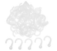 Cabilock 100 Pezzi Ganci Trasparenti in Plastica per Appendere Tessuti Asciugamani e Utensili Soluzione Flessibile per Soffitti Pareti e Cucina Organizer Multifunzionale per Casa e