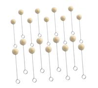 Cabilock 100 pezzi Pennelli in Lana Naturale per Tintura e Colla su Pelle da Strumenti Resistenti per Applicazione DIY su Articoli in Cuoio