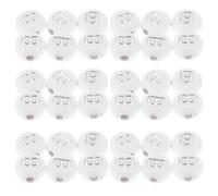 Cabilock 100 Pezzi Perline Alfabeto in Acrilico Piatte Rotonde Bianche, Bead per Braccialetti e Collane Fai da Te, Leggere, per Creazione Gioielli e Portachiavi