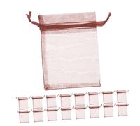 Cabilock 100 Pezzi Sacchetti di Gioielli Buste Regalo Sacchetti Trasparenti per Confezioni Borse per Favore delle Caramelle Borse Portagioielli Piccoli Light Brown