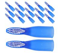 Cabilock 100pezzi Spazzolin Dente Monouso Impugnatura per Dita e Setole Nano per Igiene Orale Sicura come Spazzolin Viaggio Ospedale in Resistente