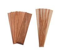 Cabilock 10pezzi Cunei Candela Rettangolari in Legno Stoppini per Candele da Te Design Cava Nuclei Candele per Lavori Artigianali