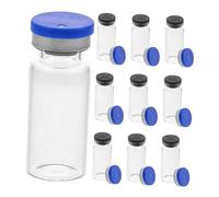Cabilock 10pezzi Fiale Fondo Piatto Contenitori Per Campioni Da Laboratorio Con Tappo Fiale Minuscole Per Essenziali Provette in Per Pillole Piccola Per Liquidi e