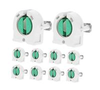 Cabilock 10pezzi Portalampada Per Tubo Fluorescente Led Tombstone Portalampada Bi-pin Accessorio Per Tubo Sostituzione Del