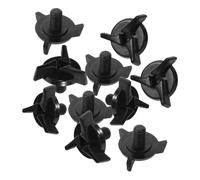 Cabilock 10pezzi Viti Per Casco e Visiera Kit Di Ferramenta Per Casco Accessori Per Motocross e Bicicletta Realizzate in Materiale Plastico Nero