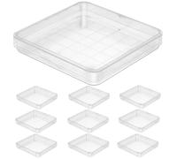 Cabilock 10PZ Ciotole di Petri Trasparente Con Coperchio Piatti Culturali Per Laboratorio Ricerca Piante Microbiologia Progetti Scientifici