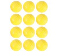 Cabilock 12 Palline da Golf da Allenamento Leggere in Schiuma Gialla 42 CM Set da 12 Pezzi per Pratica Indoor e Outdoor Accessori Golf Portatili per Giocatori di Tutte le Età