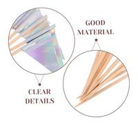 Cabilock 12 Pezzi Decorative Triangle Food Flag Picks Elegant Cake Fruit Appetizer Toppers For Birthday Wedding Party Displays