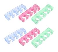 Cabilock 12 Pezzi Distanziale Per Dita in Silicone Separatore Per Unghie Dei Piedi Separatore Per Unghie Del Piede Per Pedicure Strumenti Per La Cura Del Piede