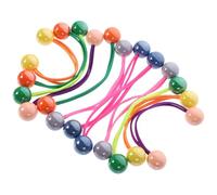 Cabilock 12 pezzi Elastici per Capelli con Doppie Palline Colori Vivi Elastici per Coda di Cavallo ad Alta Elasticità Accessori per Acconciature Donna Ragazze per Treccine e Raccolte
