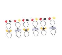 Cabilock 12 Pezzi Fasce Per Le Donne Accessori Calcio Competizione Di Calcio Fascia Regali A Tema io Fascia Da io Regali Di io Ragazze Fasce Da io Per Le Ragazze Per