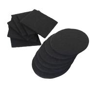 Cabilock 12 pezzi Filtri per Bidoni Compost e Cucina Assorbi Odori Pad Filtranti Quadrati e Rotondi per Filtro Bidone Spazzatura Ricarica per Contenitori Organici