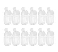 Cabilock 12 Pezzi Flaconi da Viaggio in Plastica 30ml per Gel, Leggeri e Portatili con Tappo a Scatto, per Campeggio e Uso Familiare