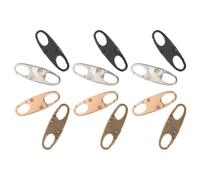 Cabilock 12 Pezzi Piccoli Moschettoni per Cerniera in Lega, Clip Doppia Apertura per Tiretti di Ricambio, Accessori Antifurto per Zaini Trekking e Valigie da Viaggio