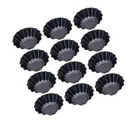 Cabilock 12 pezzi Stampi Tart in Acciaio al Carbonio Antiaderenti Forma Crisantemo Stampo Crostata Riutilizzabile per Forno per Muffin Budini e Dolci Fatti in Casa