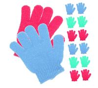 Cabilock 14 pezzi Guanti Esfolianti da Bagno Cinque Dita per Doccia e Massaggio Corpo per Pulizia Profonda e Rimozione Cellule Morte Adatti Uomo Donna