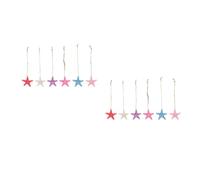 Cabilock 14 Set Ciondolo in Resina Aquarium Aqua KEM Decorazioni per Torte sotto Il Mare sotto i Toppers della Torta del Mare Decorazioni Marine Ciondolo Stelle Marine Fai da Te bomboniere