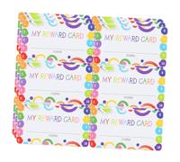 Cabilock 150 fogli Carte Premio Comportamento per Studenti Pacchi Cartoncino Resistente Incentivante per Aula e Insegnanti Carte Ricompensa Cartoon Punch Cards per Motivare Apprendimento e