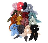 Cabilock 16pezzi Scrunchies con Fiocco Donna Accessori Capelli Tondi Elastici Coda Cavallo Fiocco Elastici Capelli Spessi e Sottili Colore Casuale