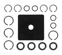 Cabilock 17 pezzi da 1/2" e 3/8" anelli di fissaggio per chiavi a percussione con O-ring, parti e accessori per utensili a percussione compatibili con chiavi pneumatiche elettriche