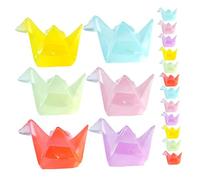 Cabilock 18 Pollici Miniature Origami Crane Resin Figures Glow in The Dark Luminous Mini Animal Models For Aquarium Dollhouses Garden Landscape Decor