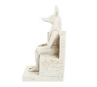 Cabilock 1Pc Il Trono Dio Dio Cane Ornamenti Auto Ornamento Fata Dashboard Arte del Guardiano Animale Buono cm Decorazione Anubis Imbalsamazione Seduto Arredamento Bianco Tavolo Shui