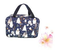 Cabilock 1pezzi Borsa da Toilette Pieghevole Organizer Cestino per Articoli da Toeletta Borsa da Doccia Portatile Resistente Manico Grande Capacità per Shampoo Bagnoschiuma Sapone ai Fiori