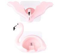 Cabilock 1pezzi Porta Sapone Flamingo Supporto Da Parete Per Sapone Organizer Elegante e Funzionale Per La Casa Materiale Resistente e Facile Da Installare Design Con Drenaggio Per Evitare