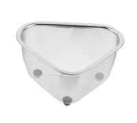 Cabilock 1pezzi Triangular Sink Draining Basket Storage Container for Kitchen Fine Mesh Design for Vegetable Washing Multi-function Kitchen Accessory Stainless Steel Compact