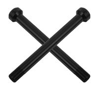 Cabilock 2 Pezzi Adattatore per Mozzo Anteriore Bici M12x1 18mm | Mozzo Ruota Strada a Sgancio Rapido, Finitura Anodizzata Nera, Uso Outdoor e Costiero