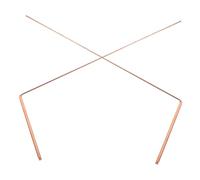 Cabilock 2 pezzi Bacchette Rabdomanzia Rame Strumento Acqua Caccia Tesori Oggetti Sepolti Ergonomiche Facili da Usare