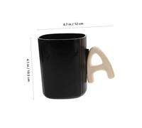 Cabilock 2 Pezzi Bicchieri Portaspazzolino Plastica PP Resistente e Infrangibile Tazze Risciacquo Bocca Riutilizzabili Viaggio e Dormitorio Design e Facile da Nero e Beige