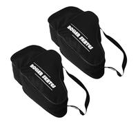 Cabilock 2 Pezzi Borsa per Roller Skates con Tracolla Ergonomica Zaino Porta Pattini da Ghiaccio e Rotelle per Adulti e Protezione Imbottita e Design Traspirante Nero