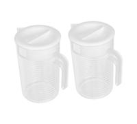 Cabilock 2 Pezzi Brocche in Plastica Trasparente Sigillante Contenitori per Bevande Fresche in Caraffe per e Tè Freddo Resistente e Facile da e Picnic