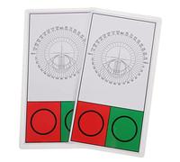 Cabilock 2 Pezzi Card grafico di prova della vista tabella di test della vista degli adulti occhio diagramma di prova visivo standard grafici oculari Optometry Tester Projector pvc