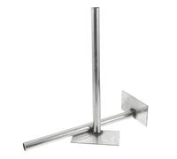 Cabilock 2 Pezzi Compattatore Rifiuti Manuale in Ferro da 40cm per | Testa in Metallo Rinforzata, Leva Integrata, per Vetro e Plastica, Uso in Pulizia Stradale e Comunità