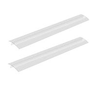 Cabilock 2 pezzi Copertura per Fessure Piano Cottura in Silicone Flessibile Trasparente Resistente al Calore Protezione Laterale Forno e Cucina Facile da Installare Attrezzi