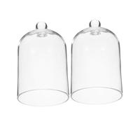 Cabilock 2 Pezzi Coperture in Vetro Trasparente Cloche per Fiori Secchi e Profumatori Design Aestetico e Alta Trasparenza per Decorazioni Casa e Creazioni Artistiche