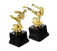 Cabilock 2 Pezzi Coppa Taekwondo Cerimonia Arti Marziali Resistente in Decorazione Scuola e Festa Premio per Competizioni Sportive 2 Pezzi