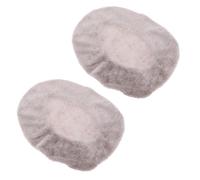 Cabilock 2 Pezzi Copriasse WC in Morbido Pile Grigio Copertura Antipolvere Lavabile in Lavatrice Copri Sedile WC Antiscivolo per Sedili Rotondi e Allungati Tappetino Caldo per Inverno