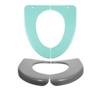 Cabilock 2 Pezzi Copriwater da Viaggio Riutilizzabile in Plastico Struttura Ergonomica Pieghevole Antiscivolo per Bagni Pubblici e Voli