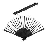 Cabilock 2 Pezzi Cornice per Ventaglio Fai da Te Asticelle in Legno e Manico per DIY Fan Frame Materiale per Realizzare Ventagli Artigianali per Spettacoli e Eventi Neri
