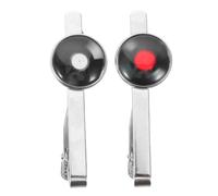 Cabilock 2 Pezzi Fermacravatta Uomo Rotondo in Lega Effetto Vintage Argento Tono Liscio 16mm per Cravatte da Lavoro e Matrimoni Comodo da Indossare Tutto Giorno