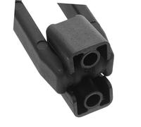 Cabilock 2 Pezzi fibbia in gomma fresco chiusura con flessibile chiusure in gomma per degli attrezzi resistente Clietta HASP Nero