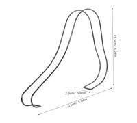 Cabilock 2 Pezzi Frame Di Supporto Per Scarpe in Acciaio Inossidabile Espositore Per Tacchi Supporto Per Forma Di Sandali Per Modellare Scarpe Portascarpe Nero