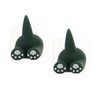 Cabilock 2 Pezzi Ganci Adesivi Forma Coda Animale Organizer Cartoon per Asciugamani Chiavi e Ganci Decorativi per Bagno Cucina e Colori Vivaci