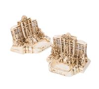 Cabilock 2 Pezzi in Resina Decorazione Architettonica Mini Scultura Romana Antica per Scrivania e Souvenir e Dettagliato