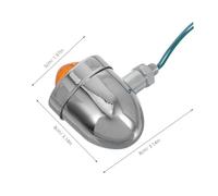 Cabilock 2 Pezzi Indicatori Direzionali Retro LED Frontali e Posteriori Luci Impermeabili per Cruiser e Prince Attivazione Immediata Design e Resistente