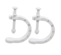 Cabilock 2 Pezzi Massaggiatore per Piedi con Clip di Agopressione in Abs Bianco, Stimolazione Mirata della Circolazione Sanguigna, per Casa e Ufficio