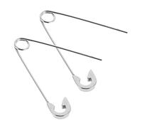 Cabilock 2 Pezzi Orecchini Spilla di Sicurezza in Acciaio Inossidabile Unisex Stile Punk Versatile per Abbigliamento e Artigianato Design Elegante e Innovativo Argento
